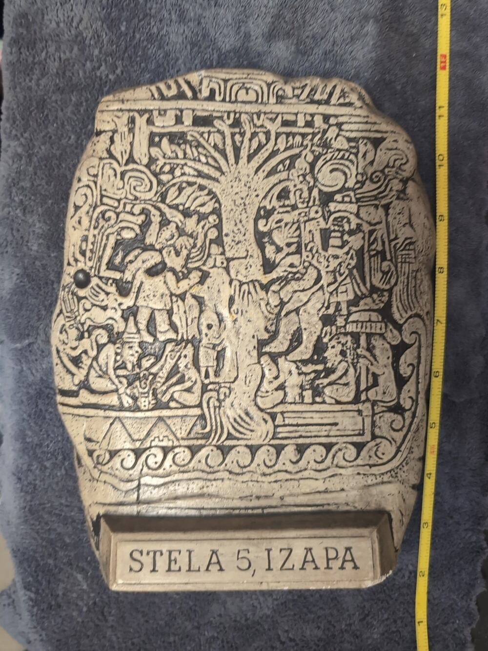 IZAPA Stela 5 1/10th Scale Chiapas Mexico Tree Of Life Art Piece 1962 El Monte